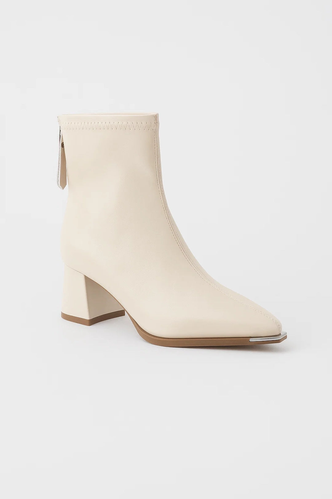 Enkelhoge Dameslaars | Puntige Neus met Blokhak | Minimalistisch en Elegant