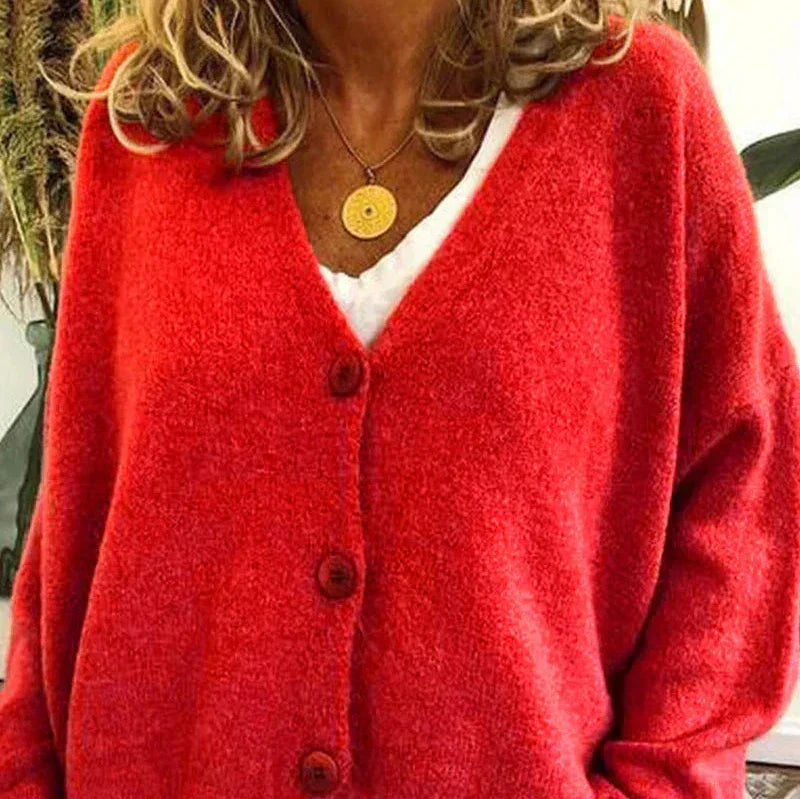 Anouk - Dames Vest Wol Stijl voor de Herfst met Knoopsluiting