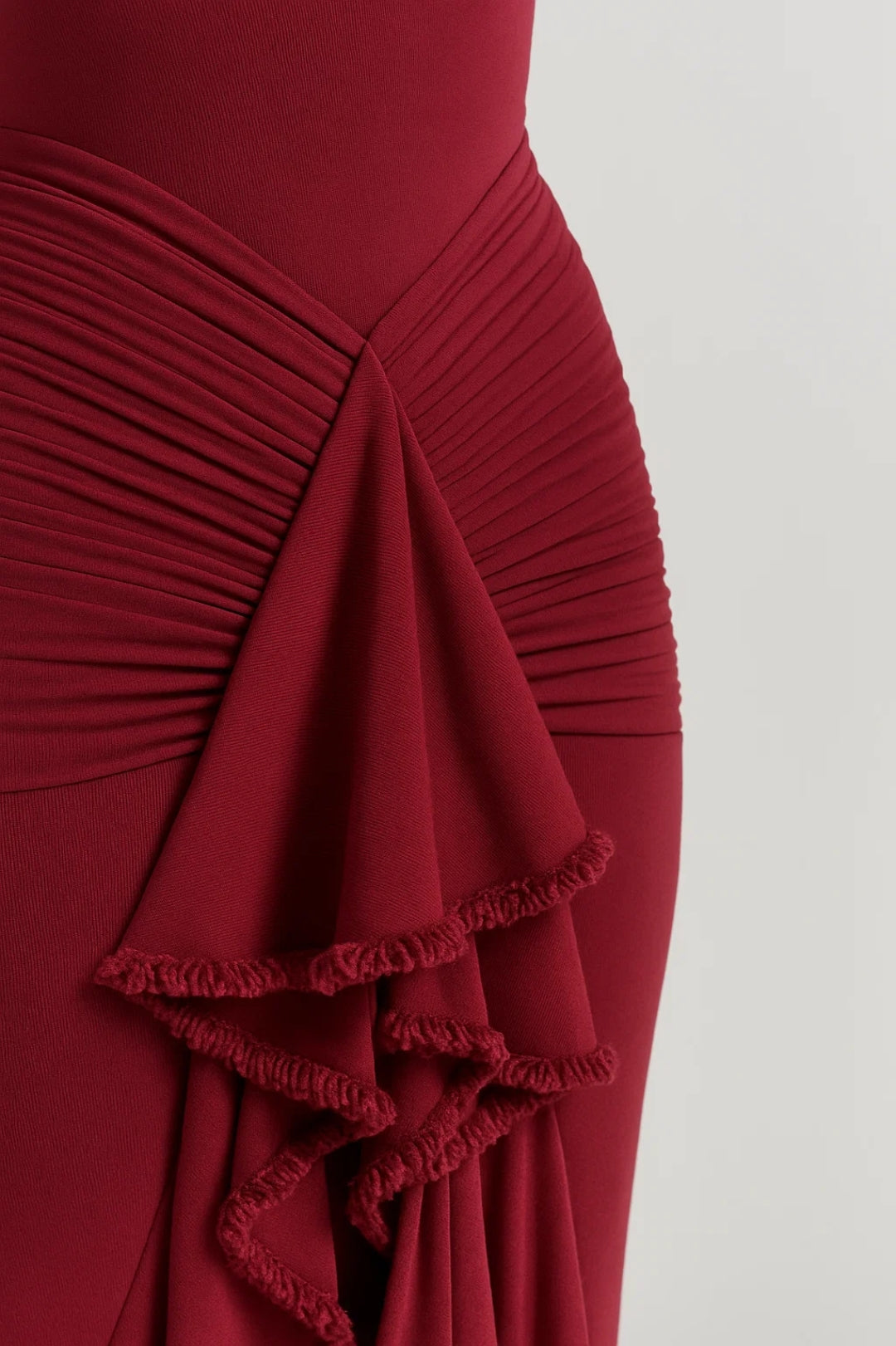 Dames Jurk | Getailleerd Maxi | Met Volantdetail | Zomer