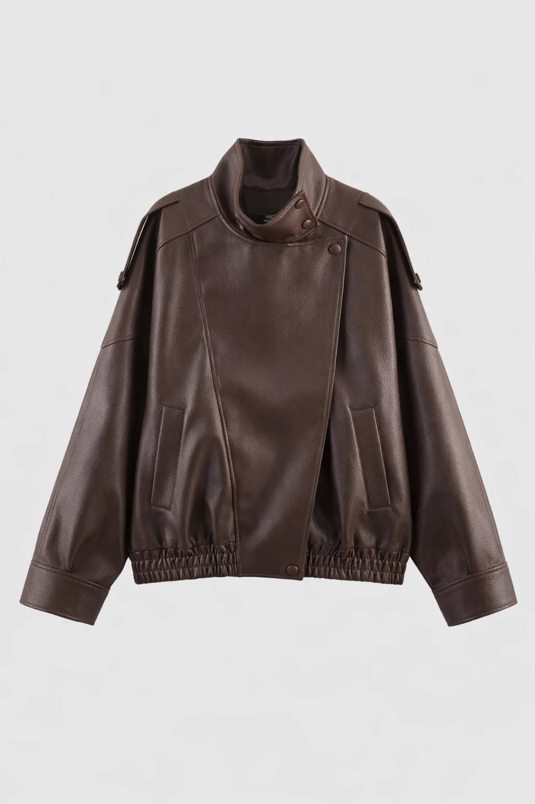 Biker Jas Dames - Oversized Model met Opstaande Kraag