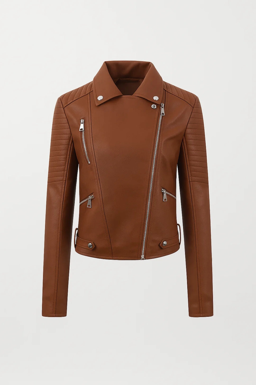 Bikerjas Dames | Kort en Stoer Design | Ritsdetails en Stevige Look