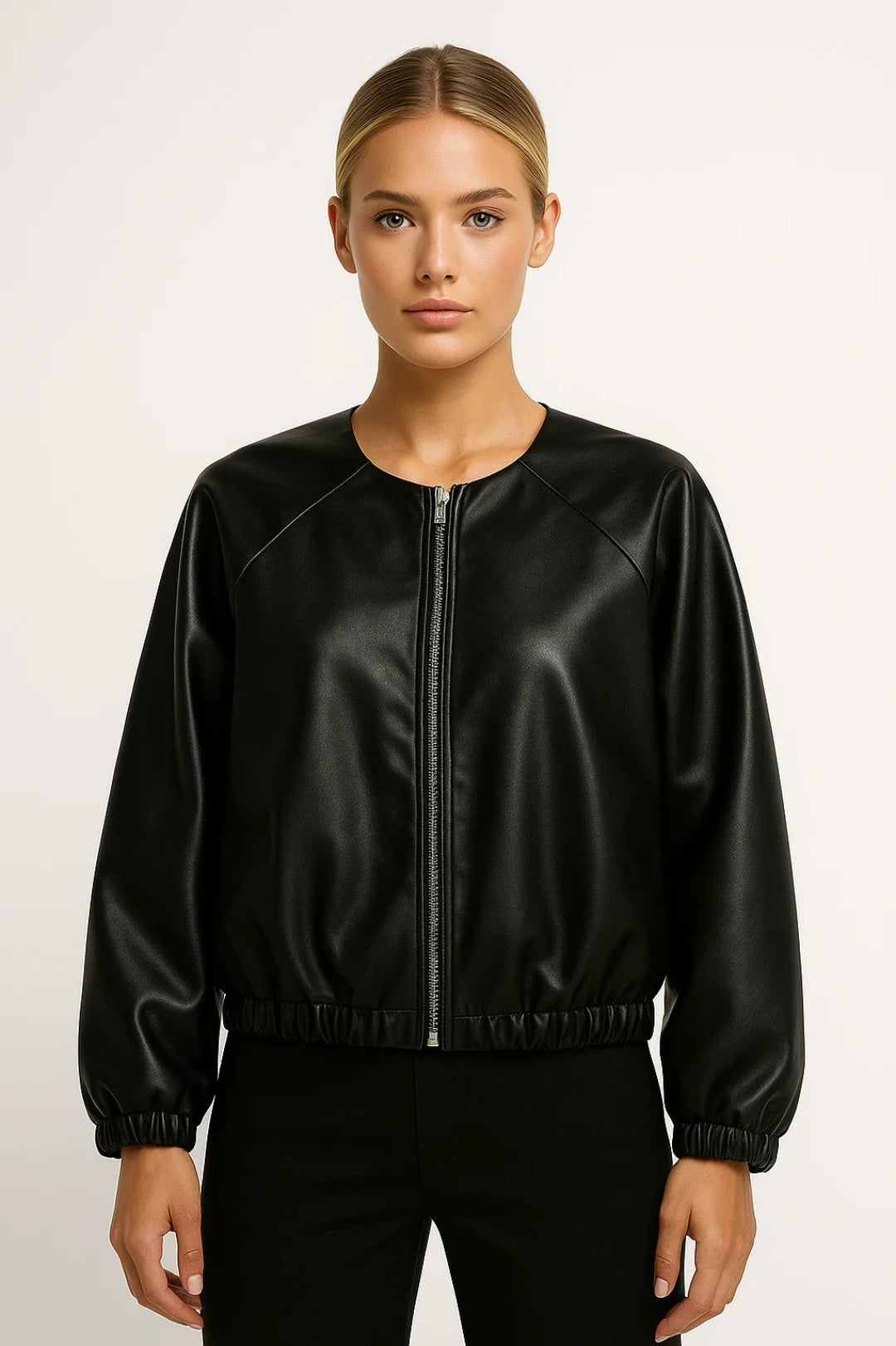 Bomberjack Dames | Ronde Hals en Ritssluiting | Minimalistisch en Modern