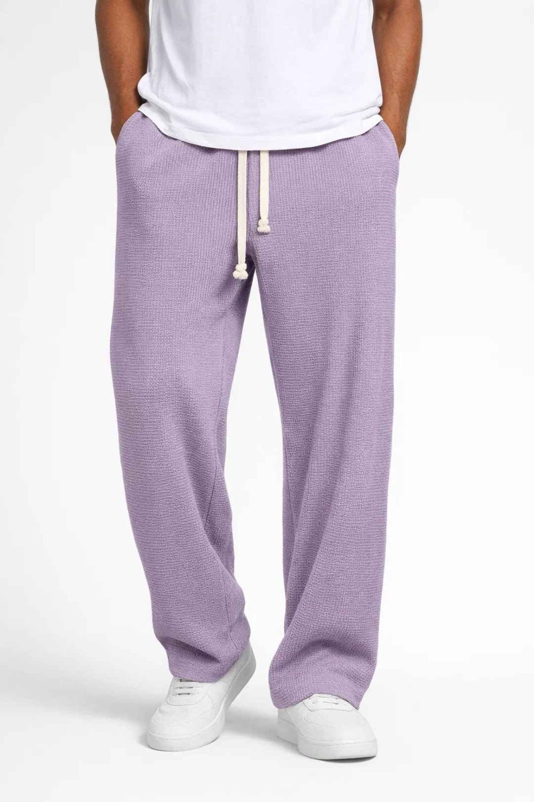 Broek Heren - Relaxed Wide Leg met Trekkoord | Casual