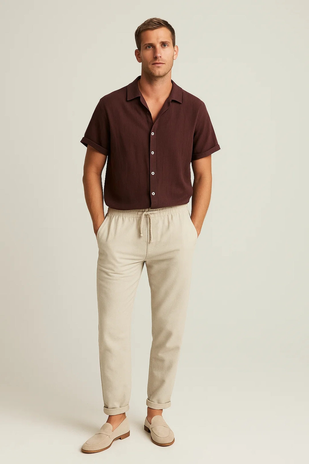 Set Heren | Korte Mouwen | Casual | Zomer | Comfortabele pasvorm | Ideaal voor warme dagen