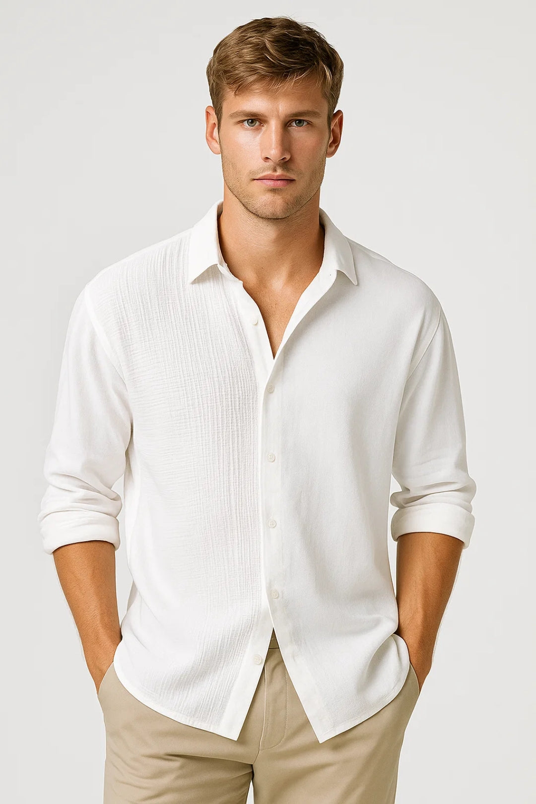 Overhemd Heren | Casual | Licht | All-Season | Comfortabele pasvorm