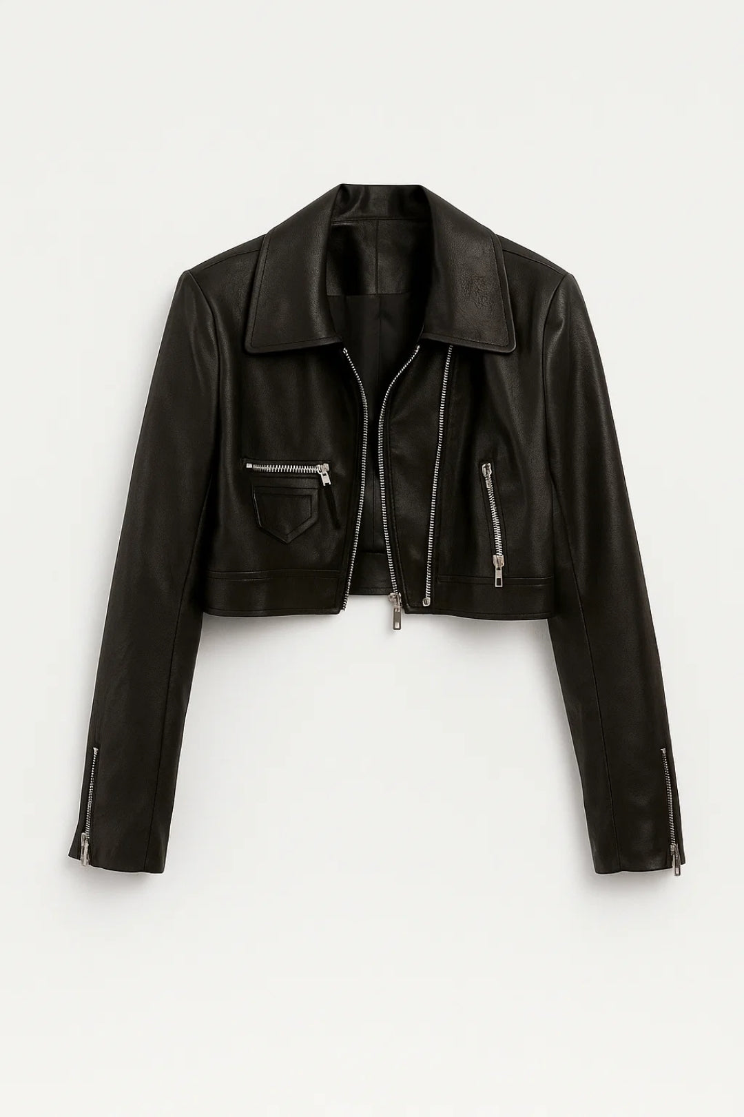 Cropped Bikerjack Dames | Strakke Pasvorm | Stoer en Tijdloos
