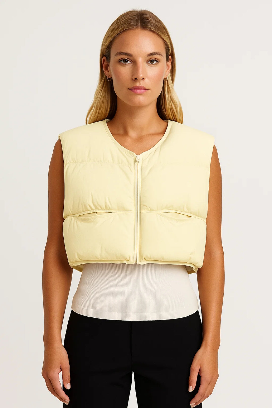 Cropped Bodywarmer Dames | Lichtgewicht en Mouwloos | Trendy en Functioneel