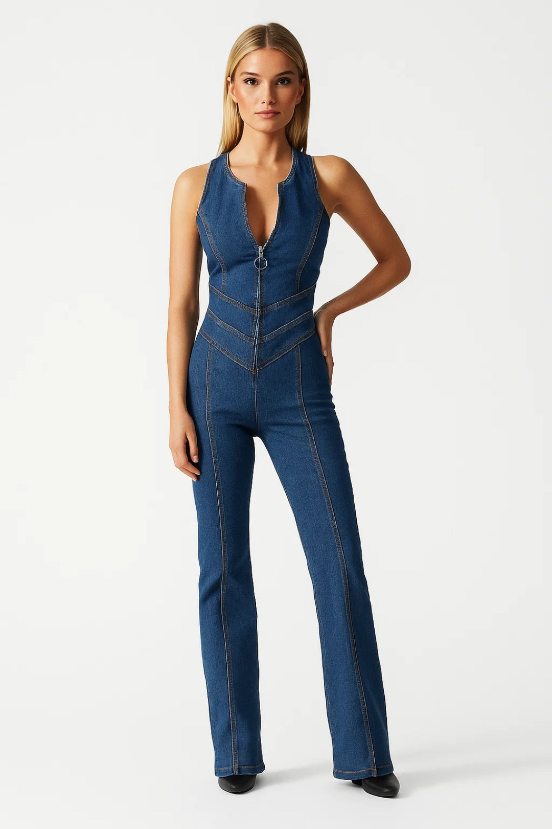 Dames Jumpsuit | Slimfit | Mouwloos | Zomer