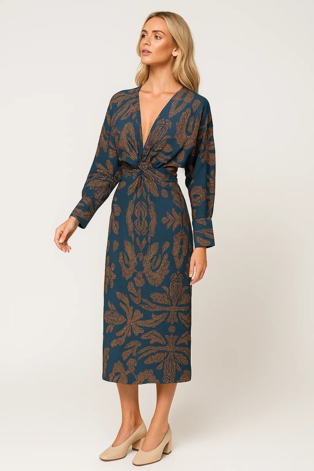 Dames Jurk | Elegant | Lange Mouw | Herfst