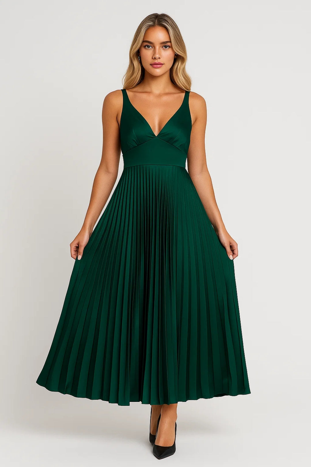 Dames Jurk | Elegant | Plissé Rok | Zomer