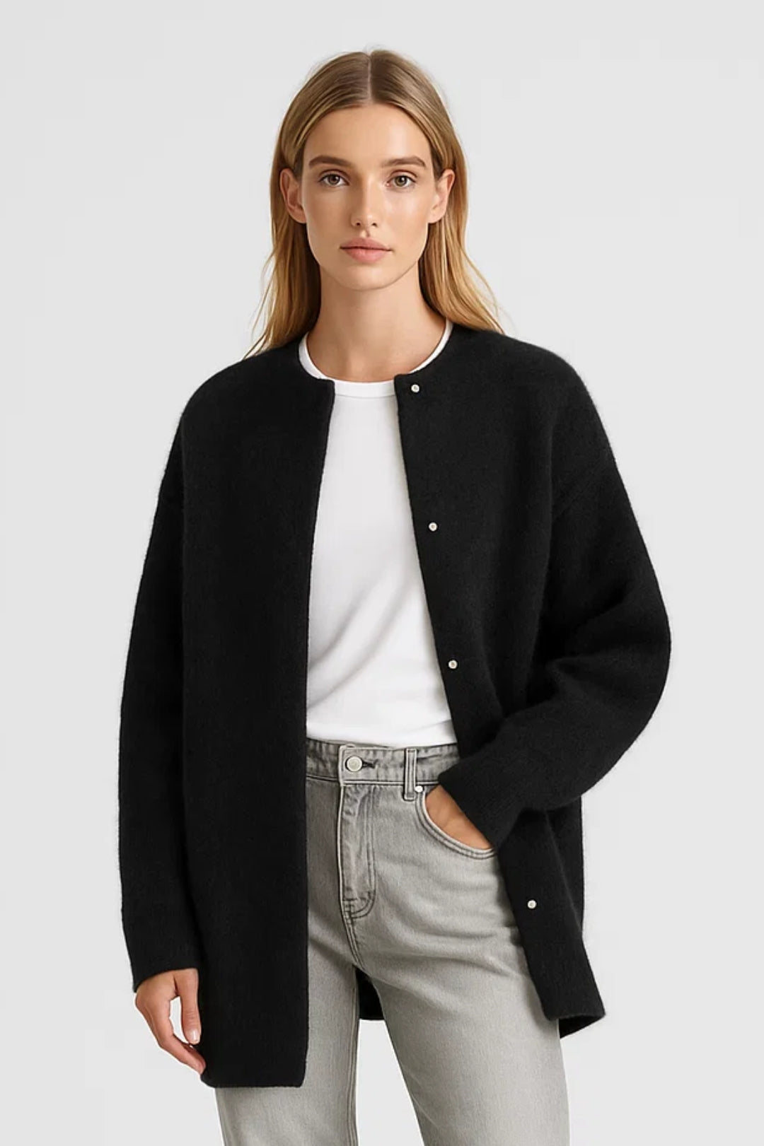 Dames Vest | Oversized | Drukknopen | Allseason