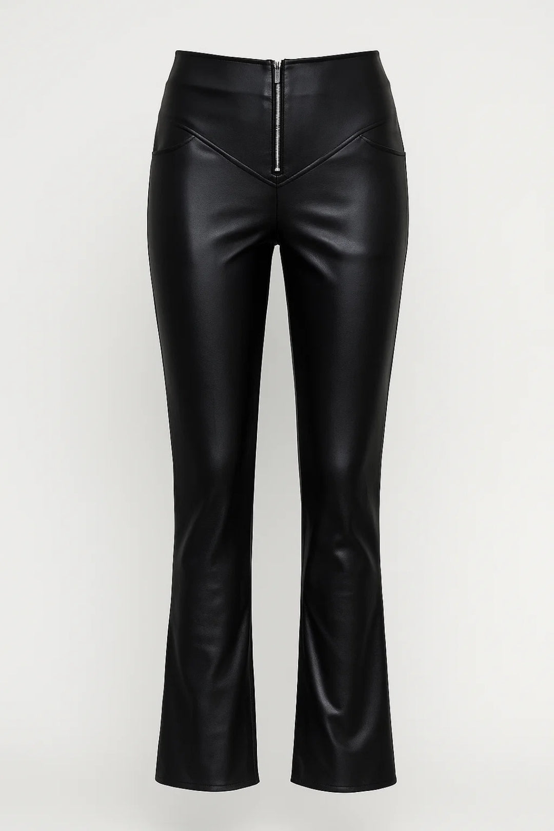 Pantalon Dames - Hoge Taille met Rits | Flared Fit