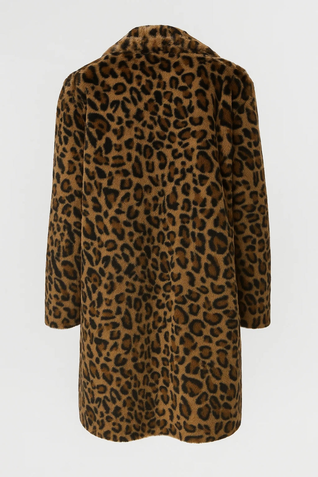Damesjas | Lange Imitatiebont Jas met Dierenprint | Chic en Comfortabel