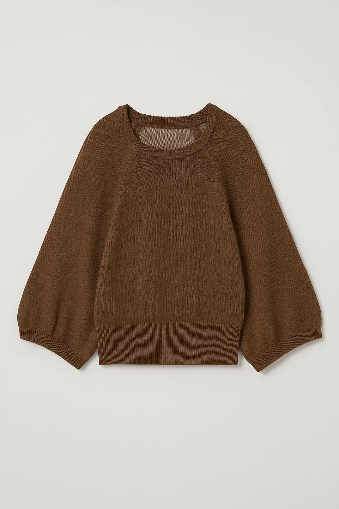 Damestrui | Lichtblauwe Trui met Wijde Mouwen en Ronde Hals | Fris en Vrouwelijk