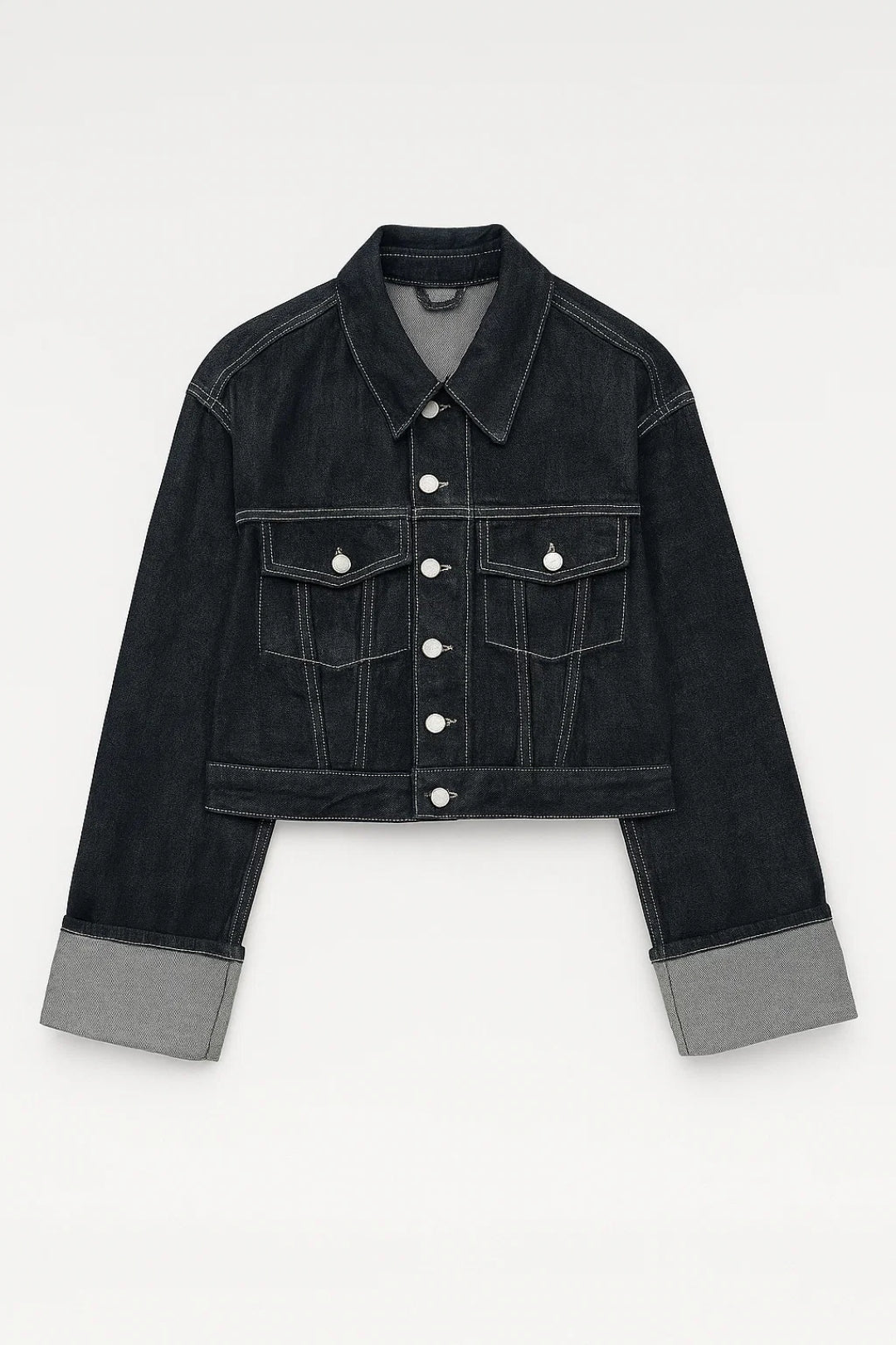 Denim Set | Getailleerd Jack met Wijde Pijpen | Tijdloze Stijl