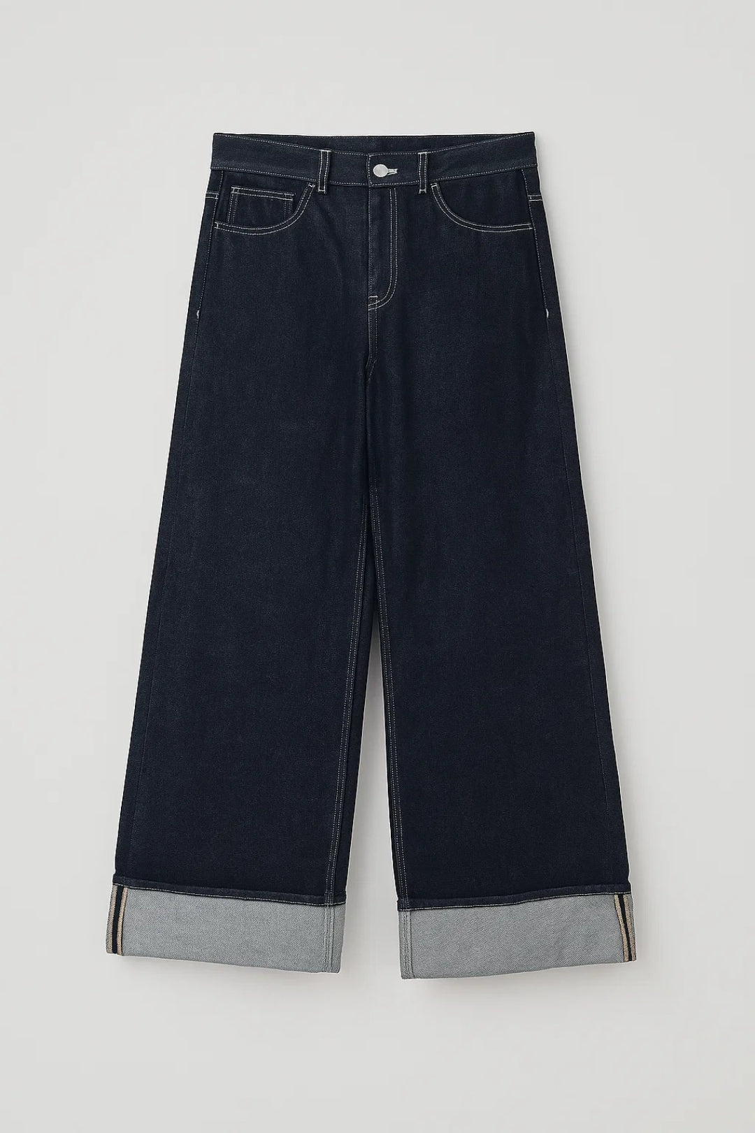 Denim Set | Getailleerd Jack met Wijde Pijpen | Tijdloze Stijl