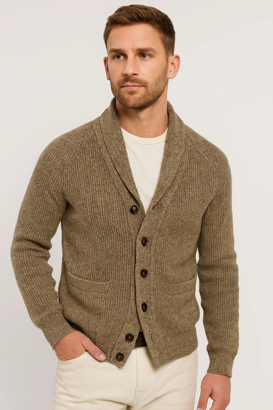 Vest Heren | Met Sjaalkraag | Met Knoopsluiting | Winter | Comfortabele pasvorm | Ideaal voor koude dagen