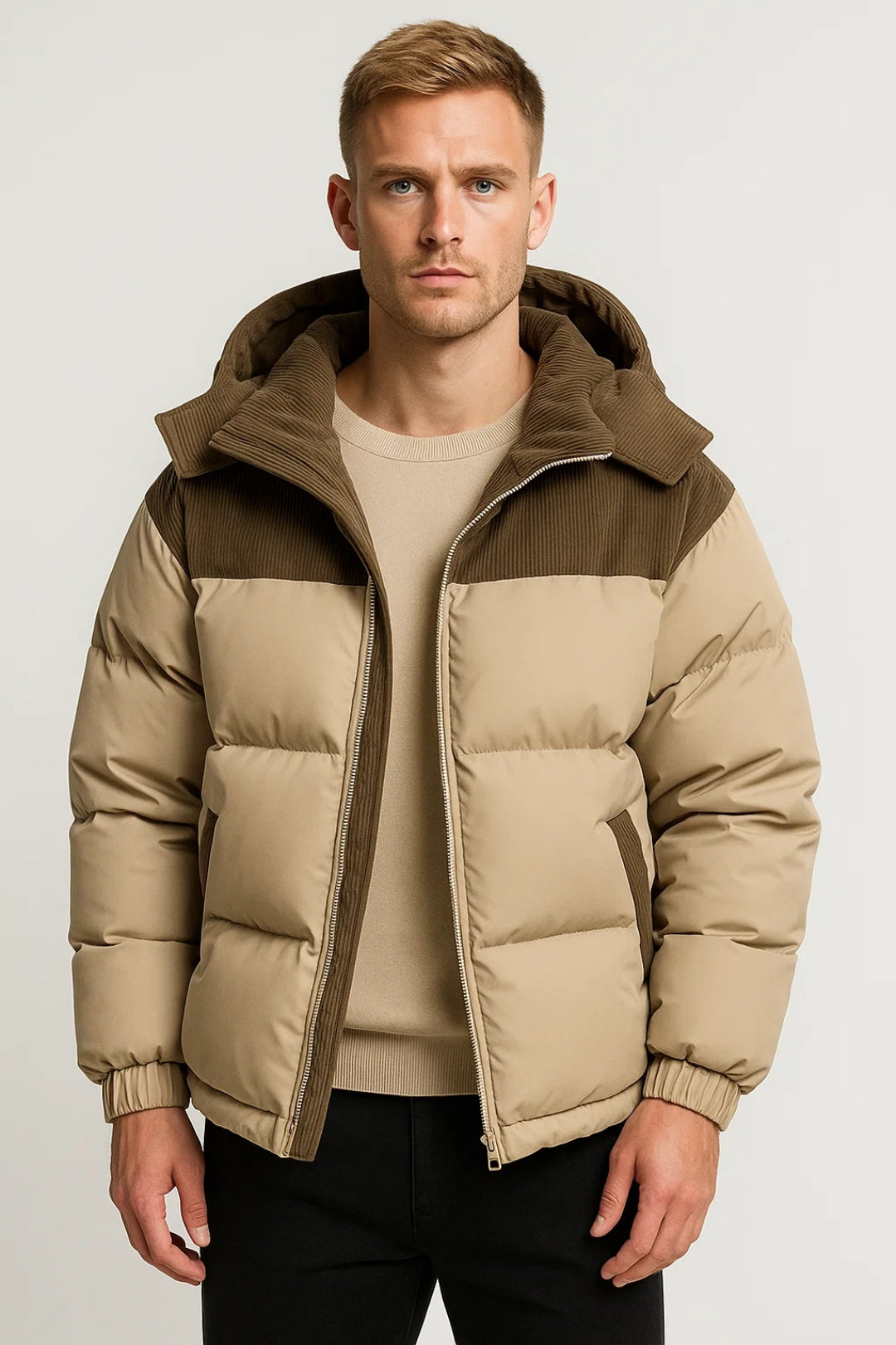 Pufferjas Heren | Gewatteerd | Met Capuchon | Winter | Comfortabele pasvorm | Ideaal voor koude dagen