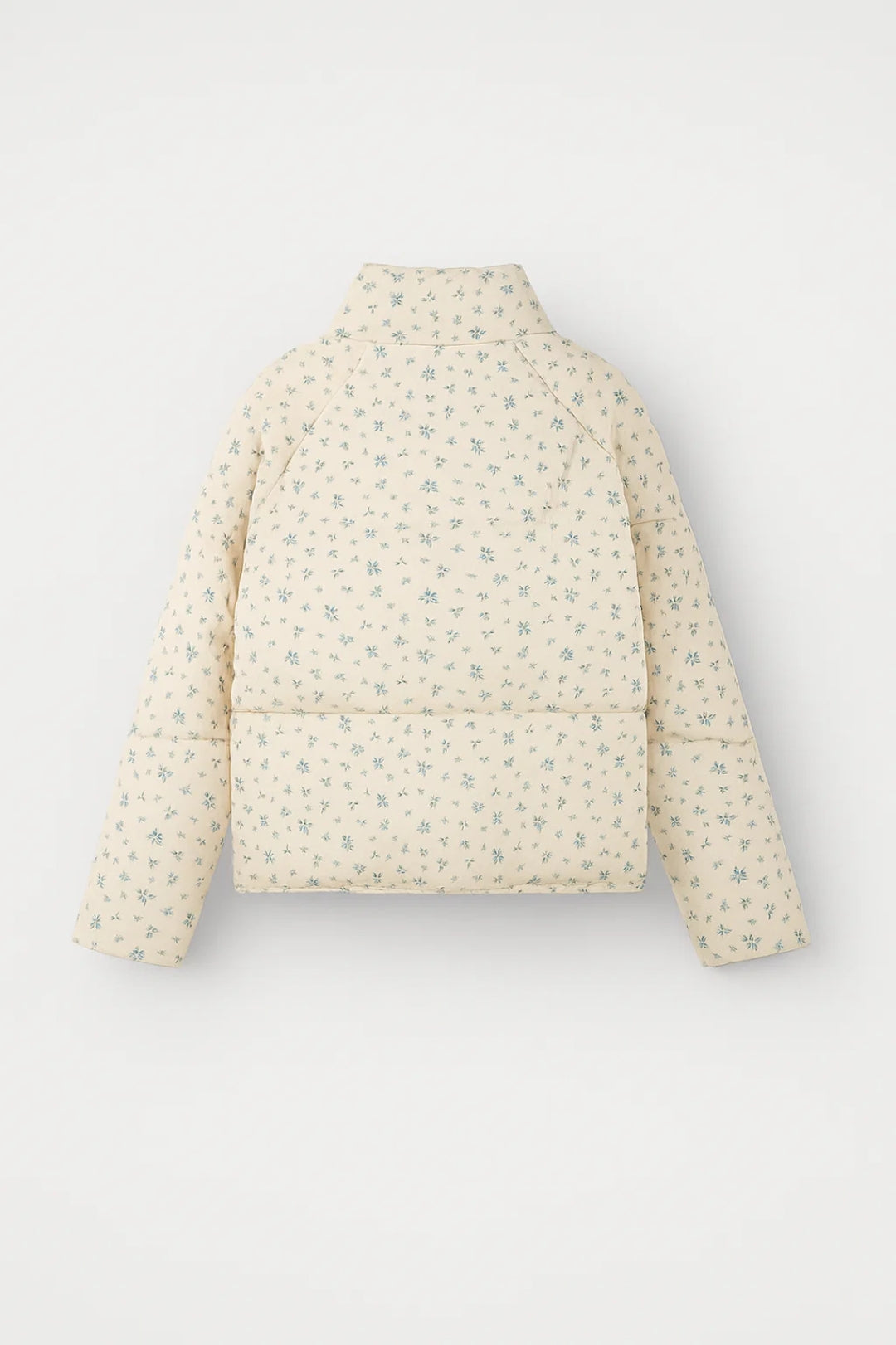 Gewatteerde Jas | Subtiele Print met Opstaande Kraag | Elegant en Comfortabel