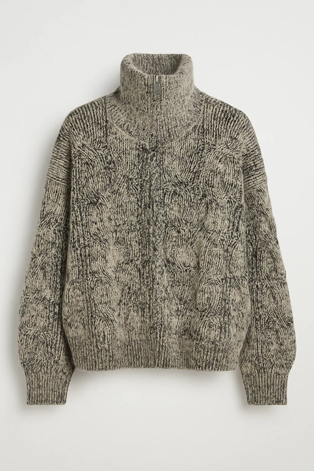 Grofgebreide Damestrui | Relaxed Fit met Ritskraag | Warm en Comfortabel