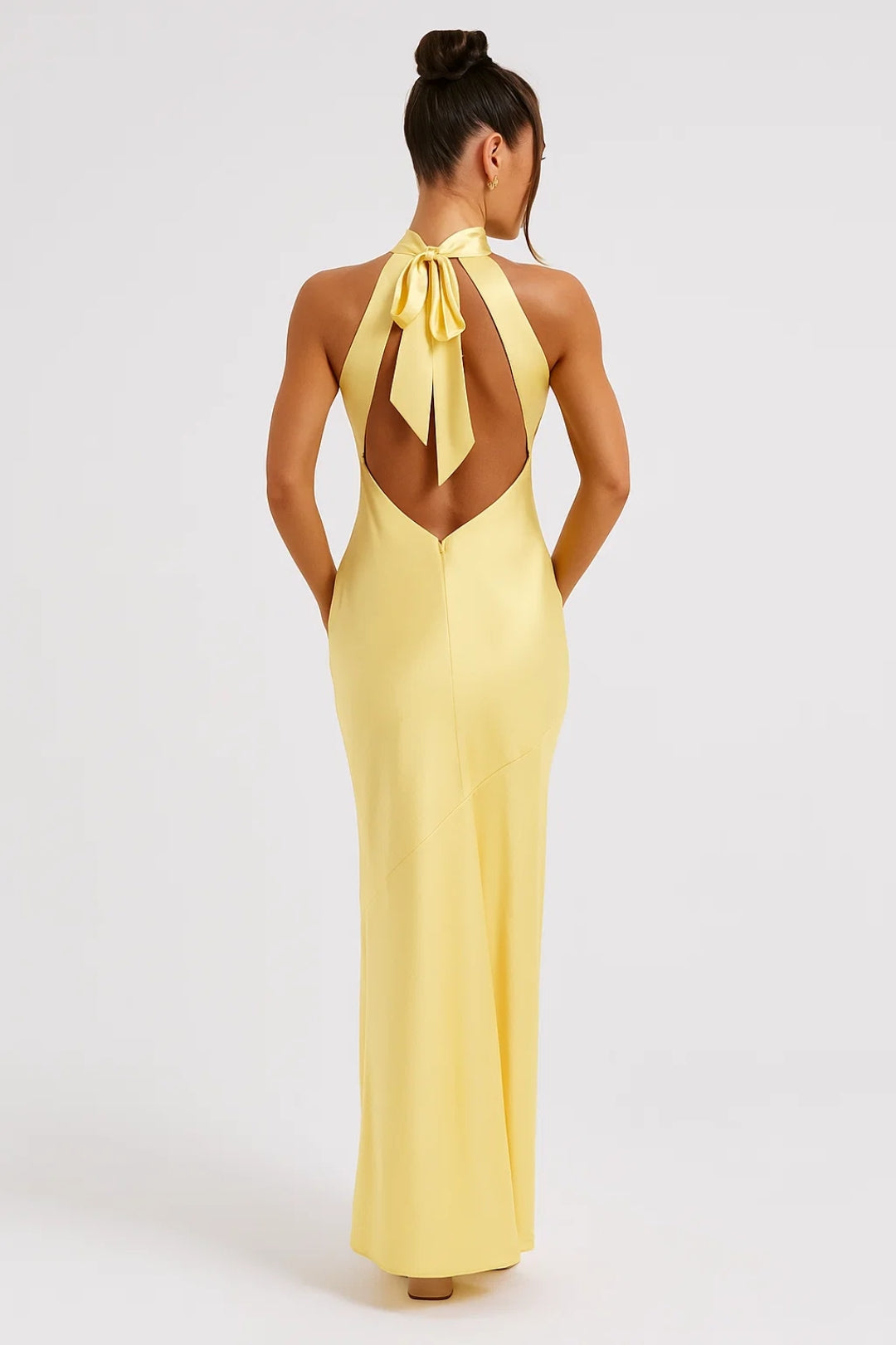 Halterjurk Lang | Elegante Snit met Zijsplit | Lichtgewicht en Ademend