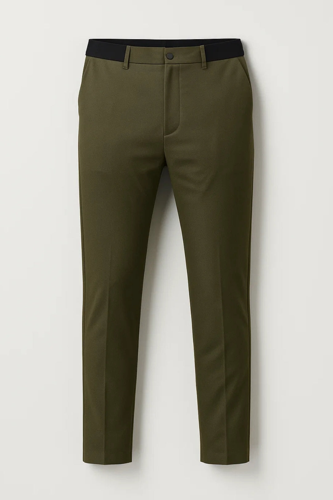 Pantalon Heren - Slim Fit met Rechte Pijp en Riemlussen | Casual