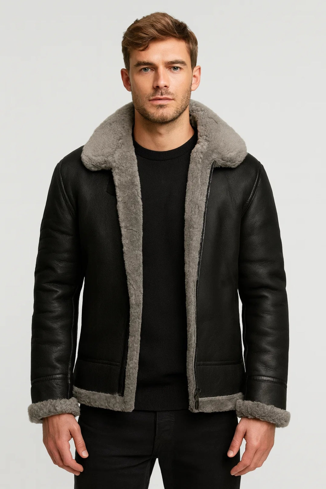 Heren Jas | Elegant | Met Bontkraag | Winter