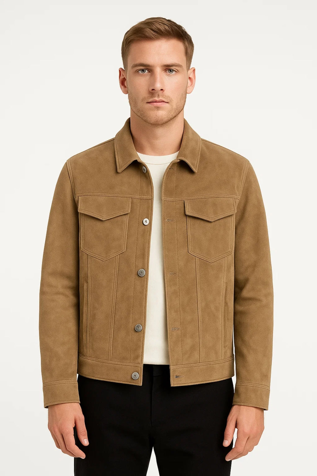 Jack Heren | Met Knoopsluiting | Minimalistisch | Herfst | Comfortabele pasvorm