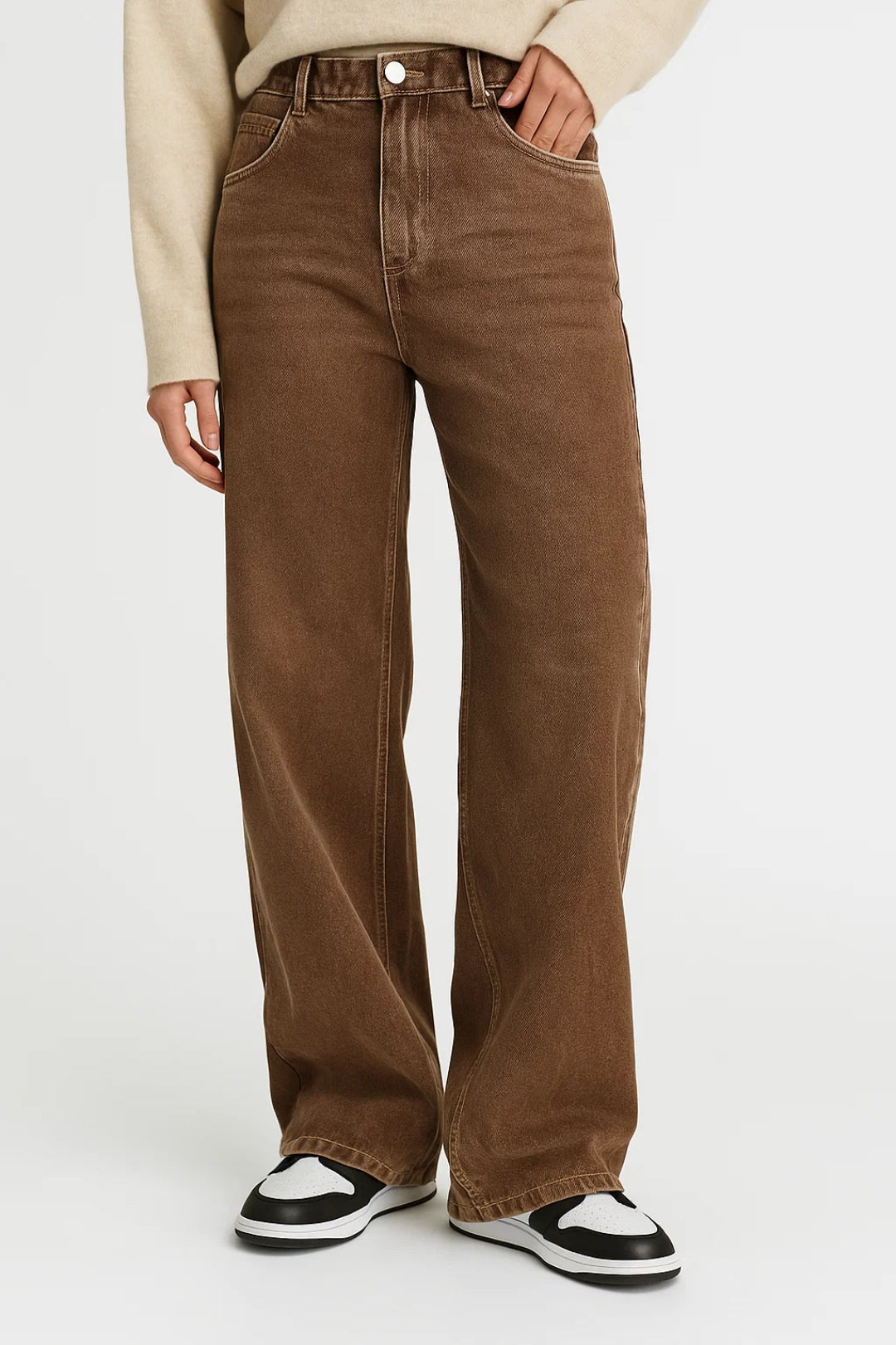 Jeans met Wijde Pijpen | Hoge Taille en Relaxte Fit | Casual Comfort