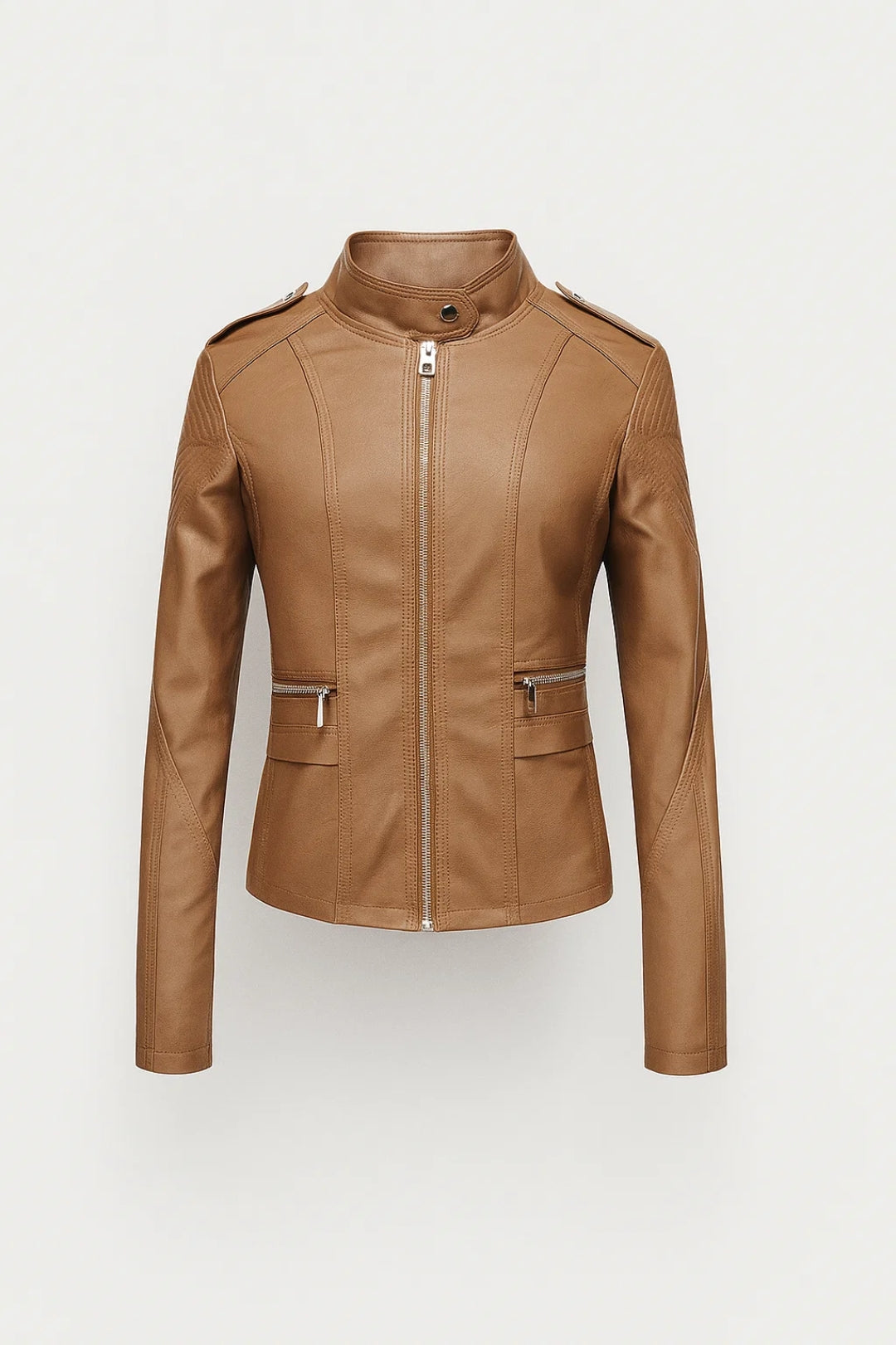 Kort Damesjack | Getailleerd Design met Ritsdetails | Tijdloos en Elegant