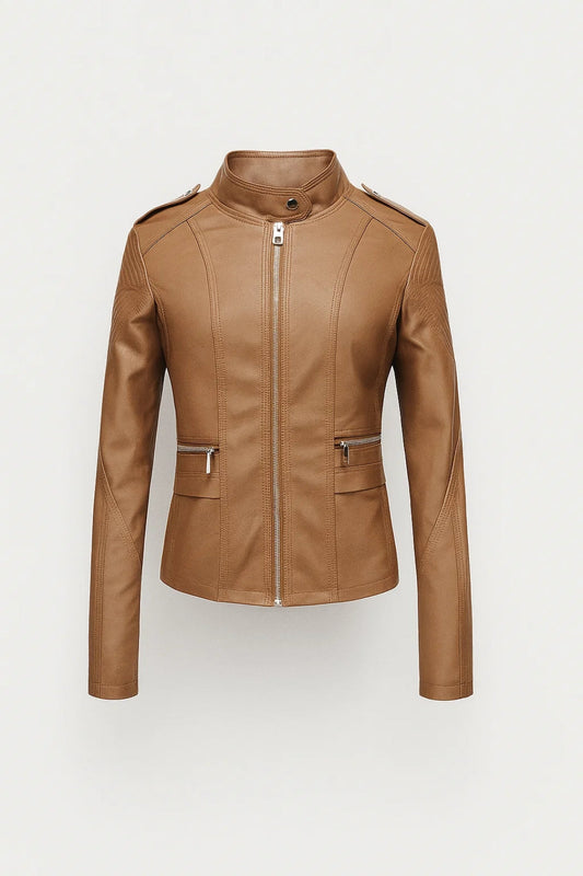 Kort Damesjack | Getailleerd Design met Ritsdetails | Tijdloos en Elegant