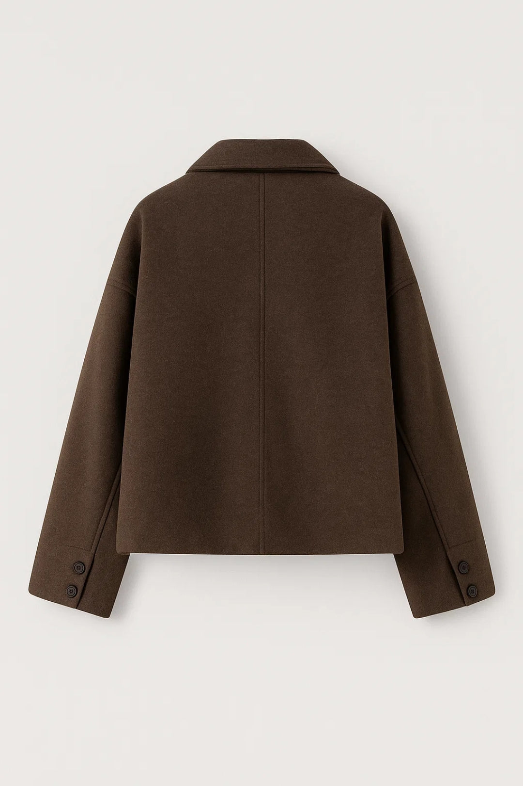 Kort Damesjack | Rechte Snit met Knoopsluiting | Minimalistisch Design