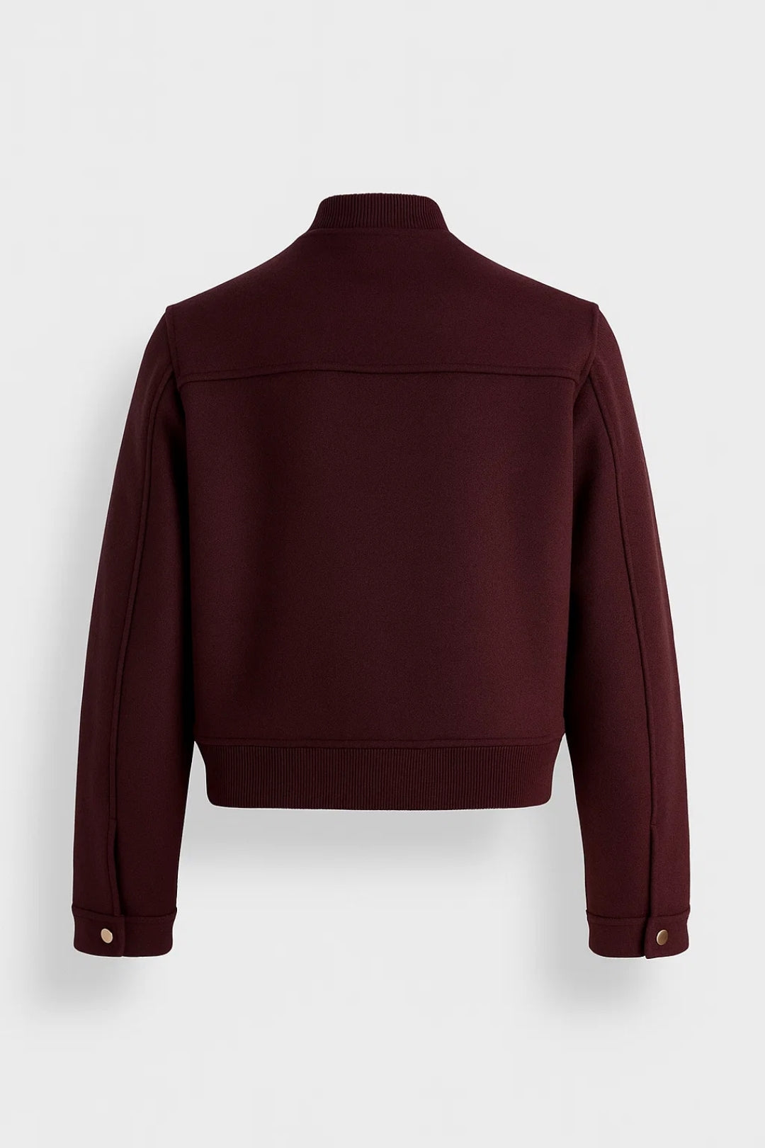 Kort Damesjack met Rits | Minimalistisch Design | Gouden Knopdetails
