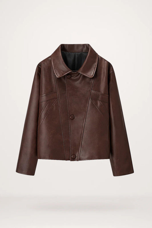 Kort Jack met Knoopsluiting | Vintage Look | Minimalistisch Design