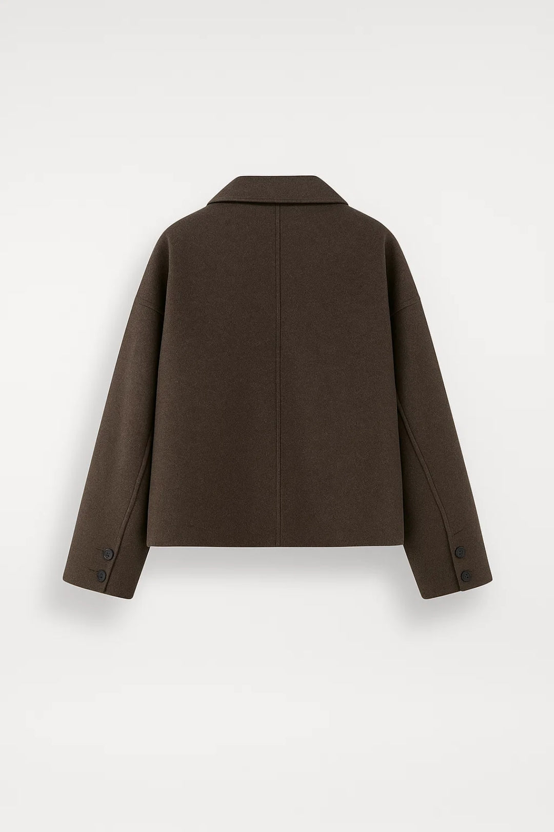 Korte Damesjas | Minimalistisch Design met Grote Kraag | Warm en Tijdloos