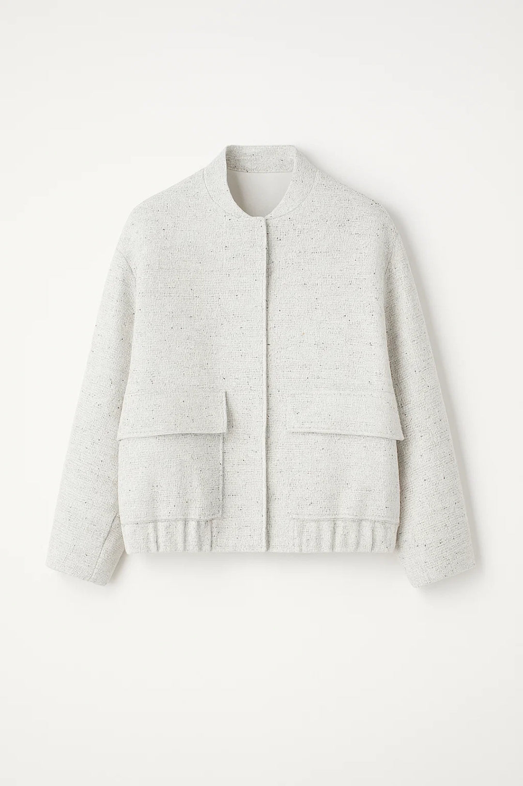 Korte Damesjas | Minimalistisch Design met Opgestikte Zakken | Lichtgewicht en Ademend