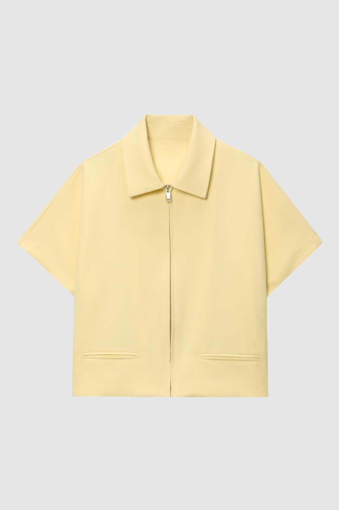 Korte Jas Dames - Cropped Zip met Revers | Casual Chic