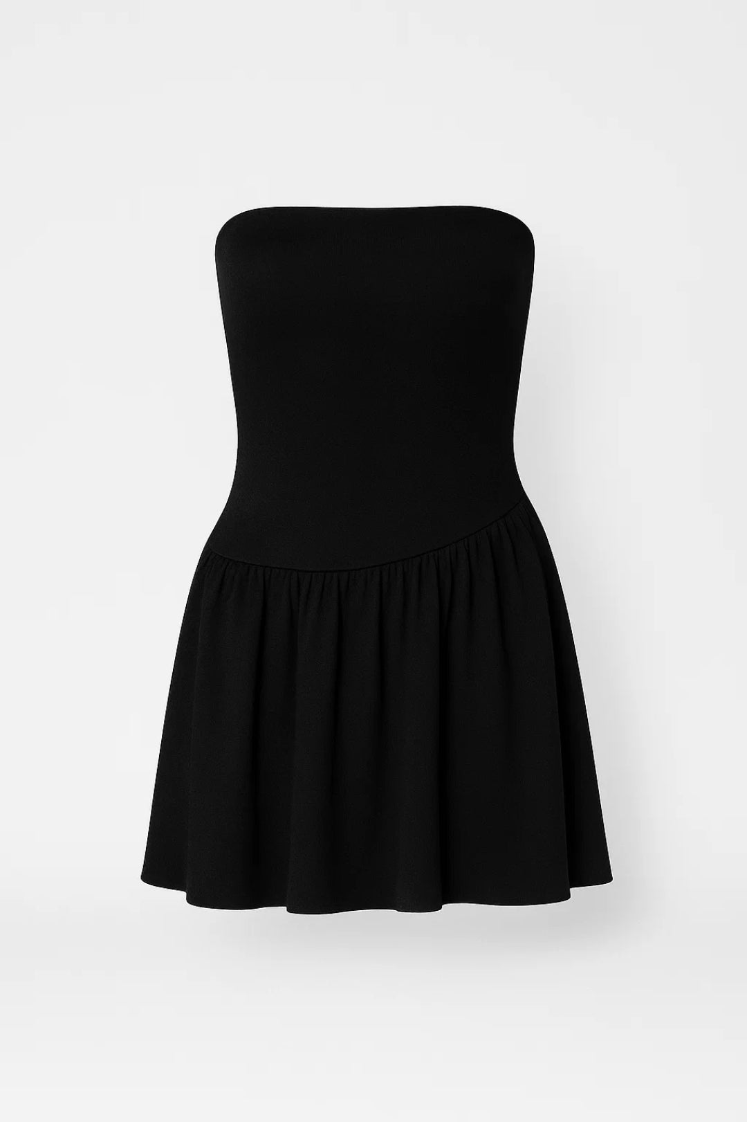 Korte Strapless Jurk | Aansluitend Bovenstuk met Uitlopende Rok | Lichtgewicht en Ademend