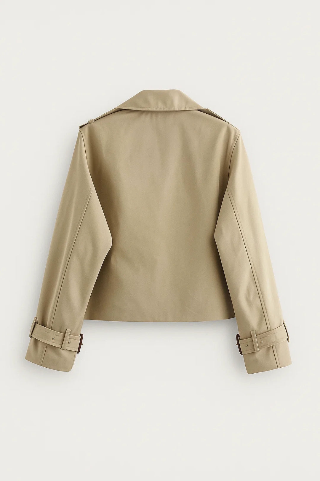 Korte Trenchcoat Dames | Dubbele Rijsluiting | Tijdloos en Lichtgewicht