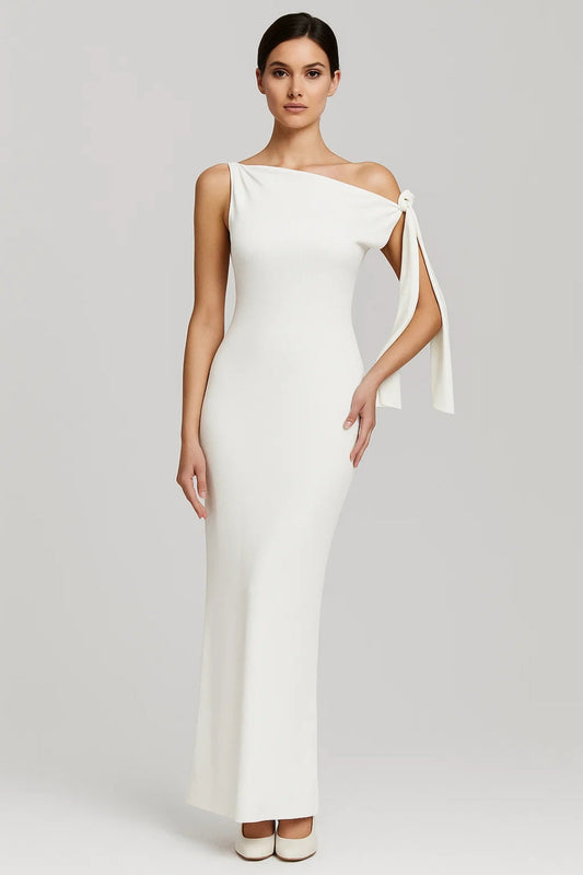 Lange Avondjurk | Asymmetrisch One-Shoulder Ontwerp | Lichtgewicht en Ademend