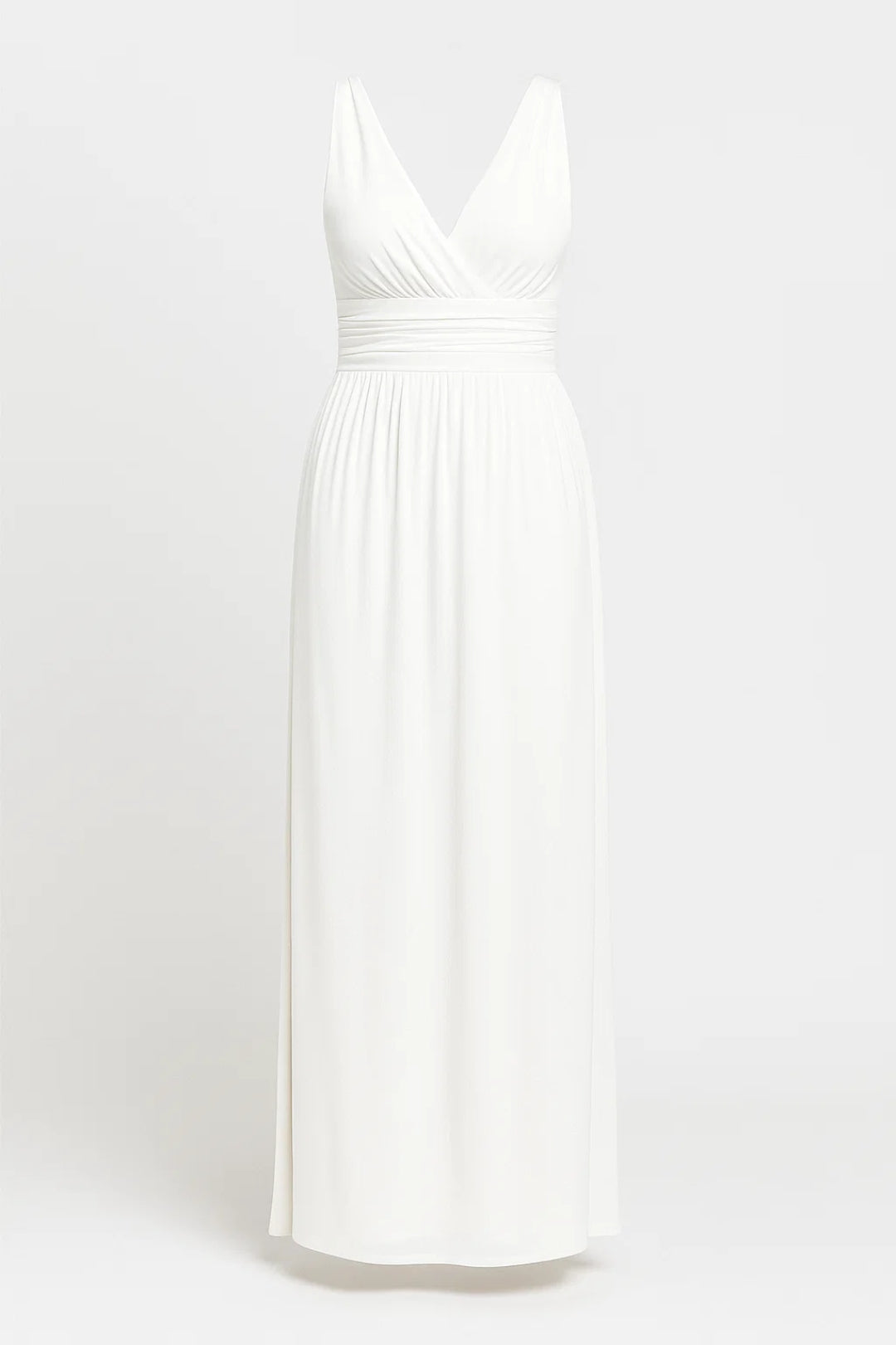 Lange Avondjurk | Elegante V-Hals | Lichtgewicht en Ademend