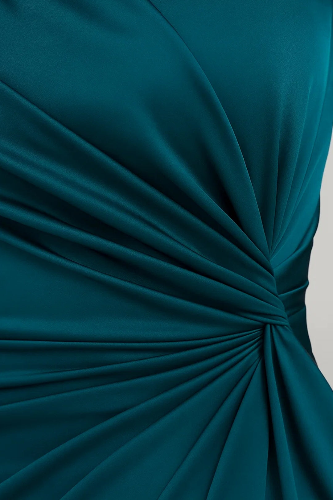 Lange Avondjurk | One-Shoulder met Drapage en Split | Lichtgewicht en Ademend