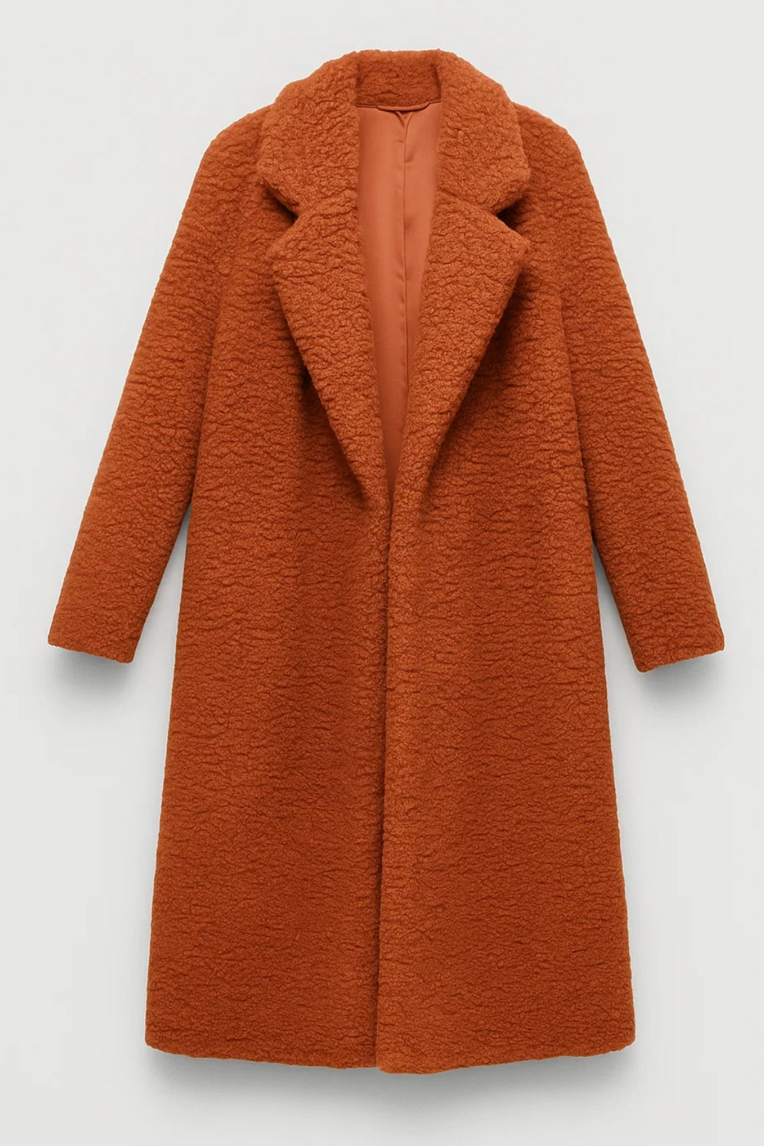 Lange Damesjas | Recht Model met Reverskraag | Minimalistische Elegantie