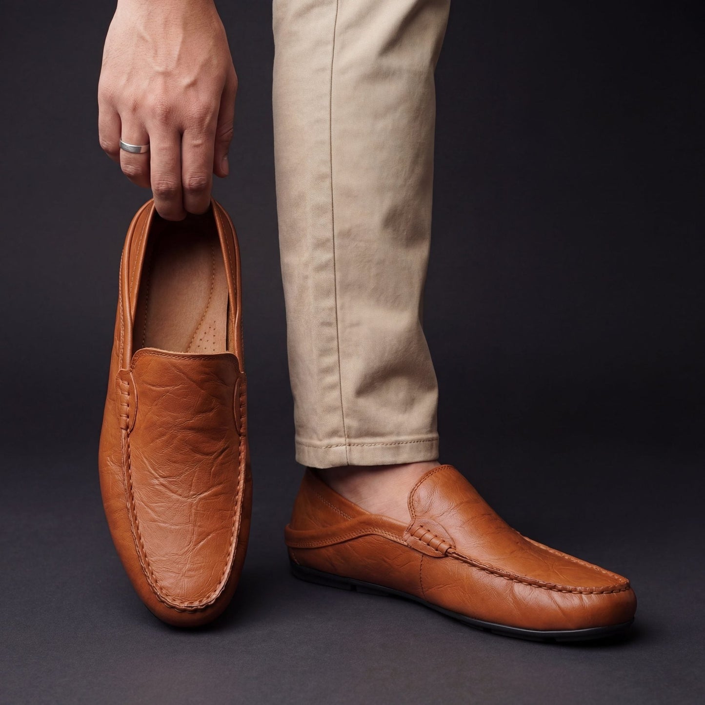 Lucas - Casual Comfort Loafers Heren met Flexibele Rijzool en Soepele Pasvorm