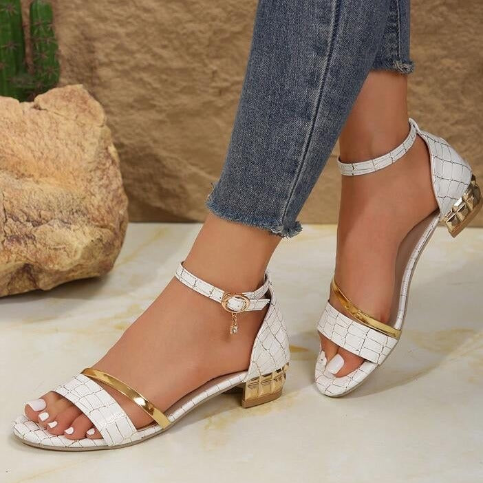 Lynn - Elegante Comfort Pumps Dames met Enkelbandje en Blokhak