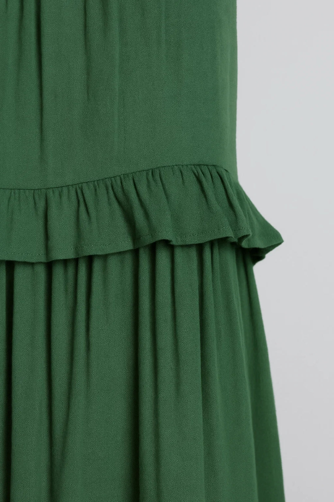 Maxi Jurk | Mouwloos Met Volants | Vloeiende Zomerlook
