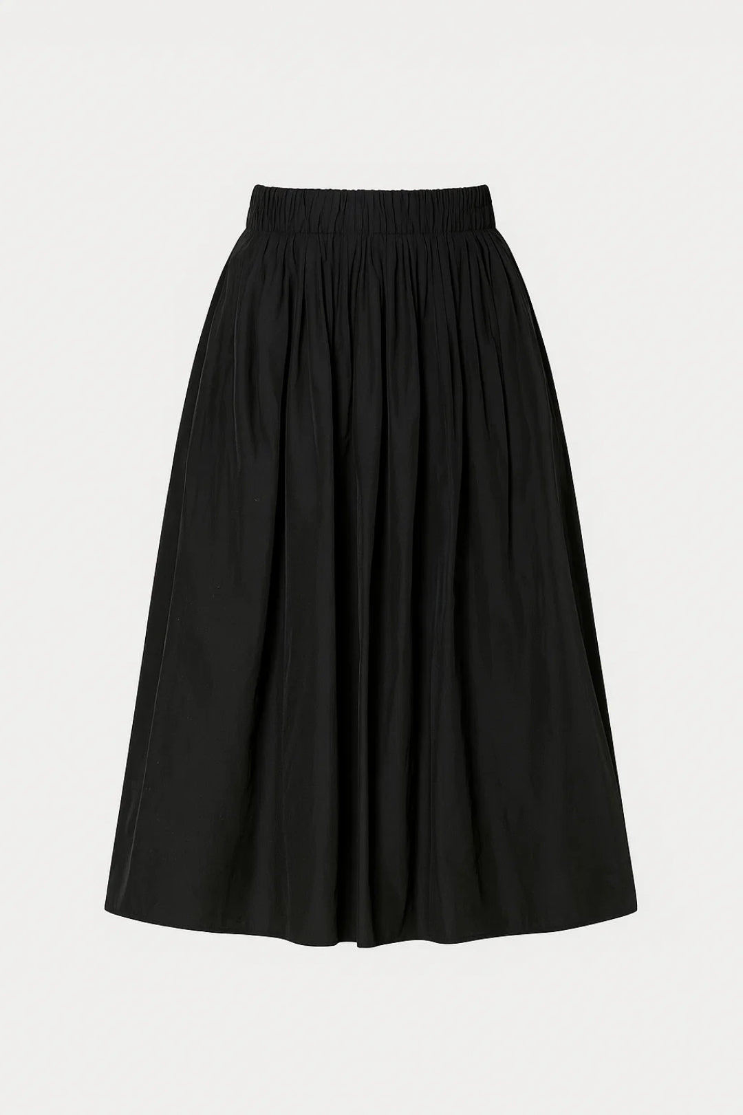 Midi Rok voor Dames | Geplooide Tailleband | Elegante A-Lijn Pasvorm