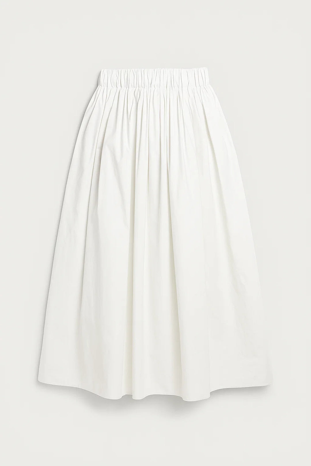 Midi Rok voor Dames | Geplooide Tailleband | Elegante A-Lijn Pasvorm