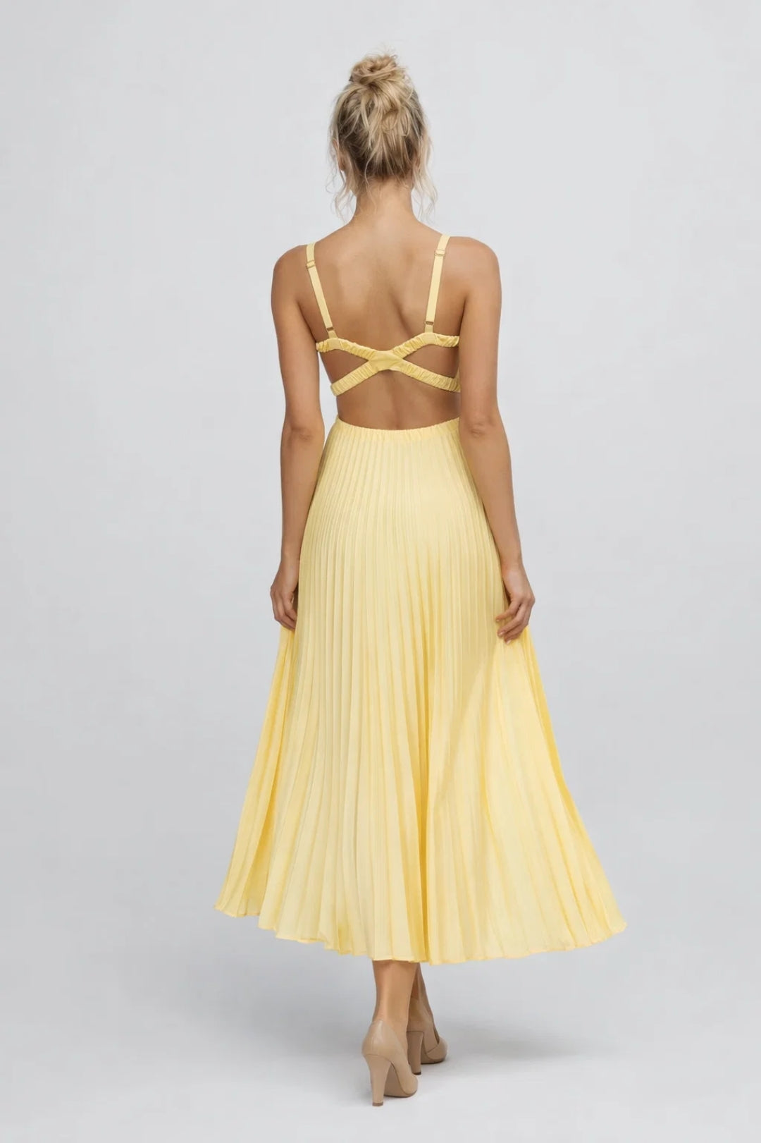 Midi jurk dames | Elegant & Comfortabel | Met plooien | Zomer