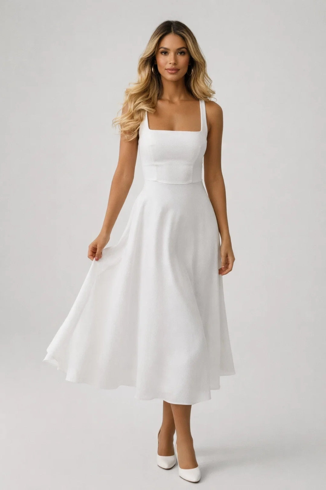 Midi jurk dames | Klassiek & Comfortabel | A-lijn | All season